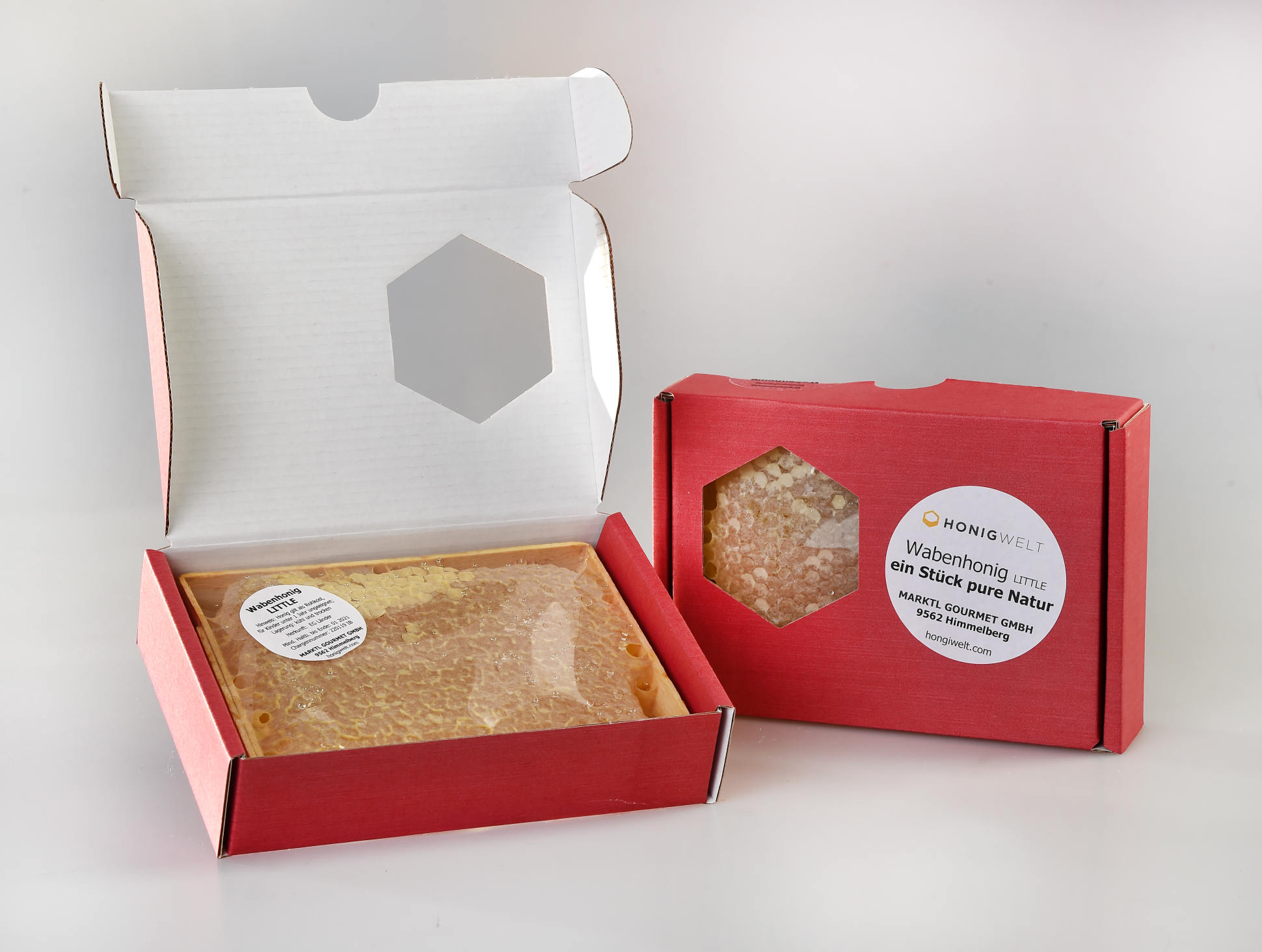 Wabenhonig 420g im Geschenkkarton