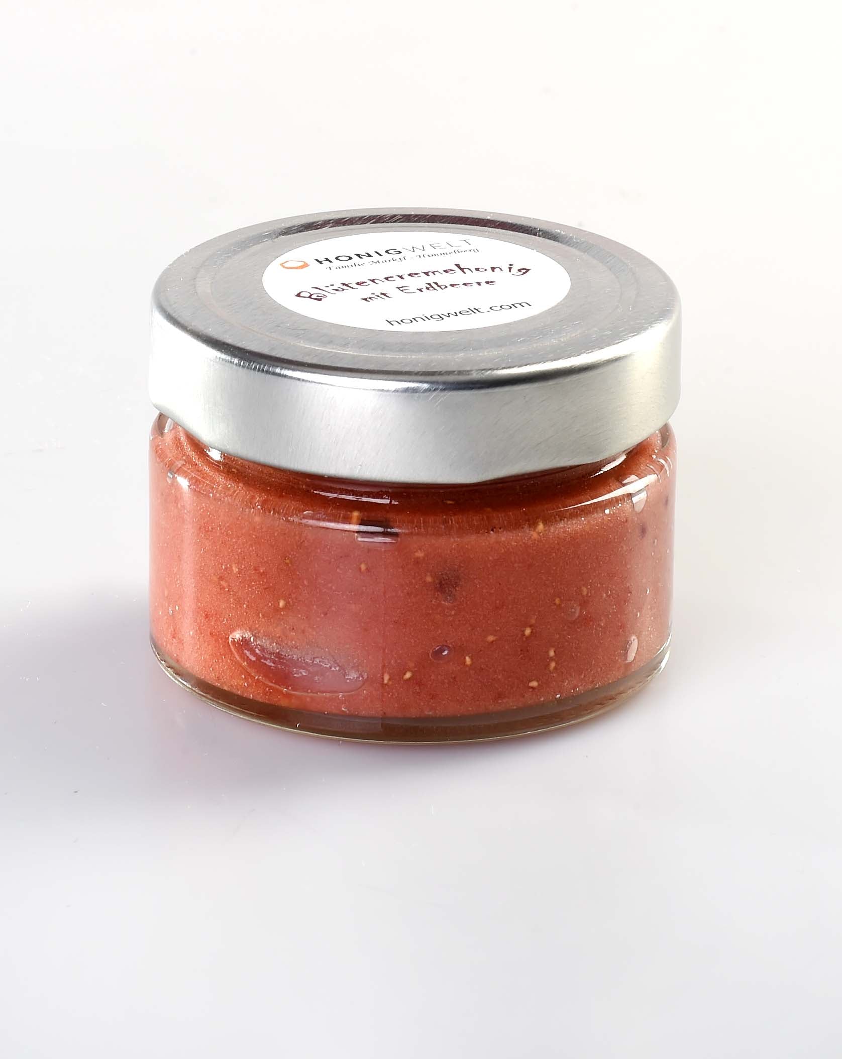 Blütencremehonig mit Erdbeere
